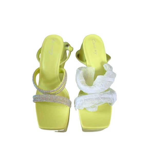 Circus NY by Sam Edelman Mila Jewel Strappy Rhinestone Platform Sandals 6.5 NWOT - Picture 7 of 12